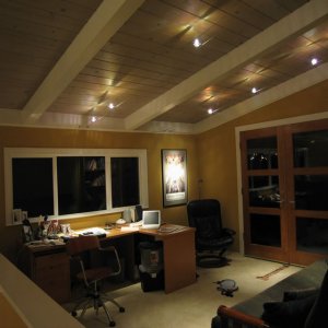 Home office with halogen spots (image from: http://www.organize-utah.com)